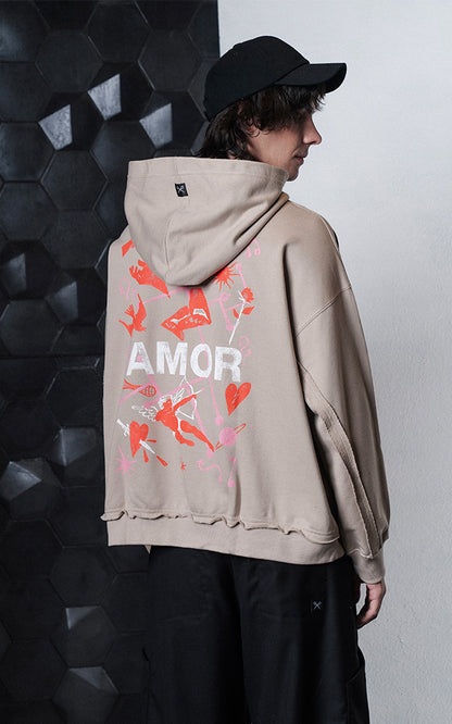Hoodie Effect Amor [ Chia ]