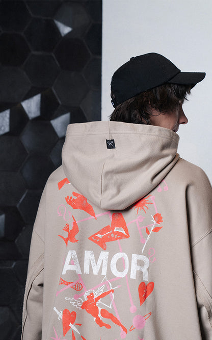 Hoodie Effect Amor [ Chia ]