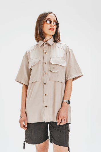 CAMISA CARGO [ BEIGE ]