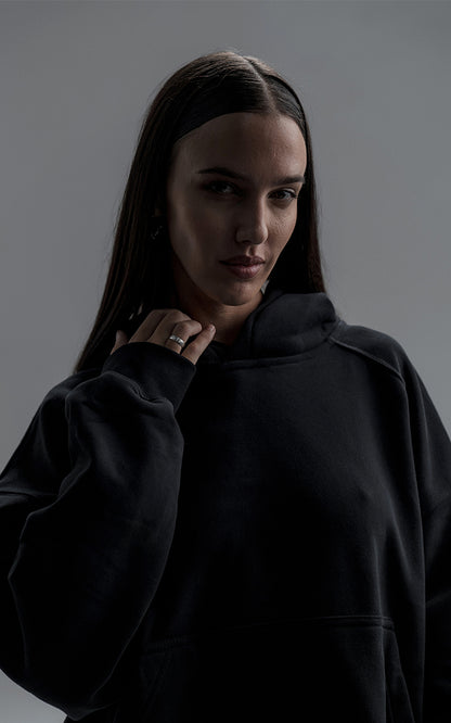 Hoodie Fusion [ Negro ]