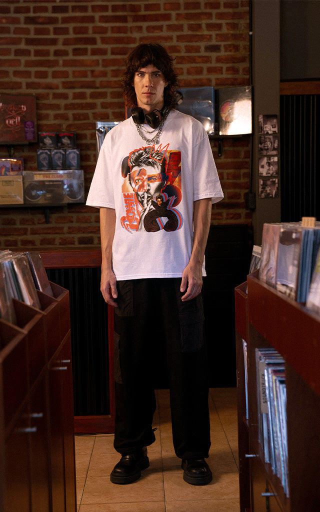Remera David Bowie [ Blanco ]