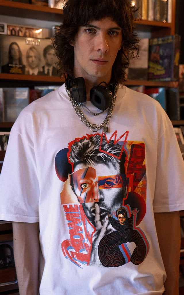 Remera David Bowie [ Blanco ]