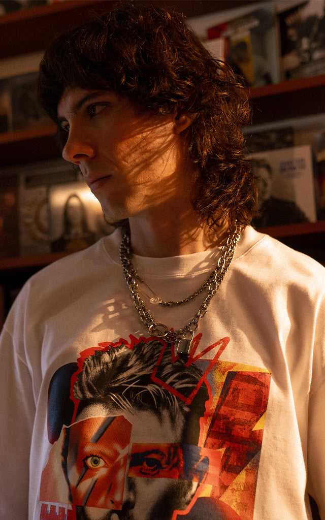 Remera David Bowie [ Blanco ]