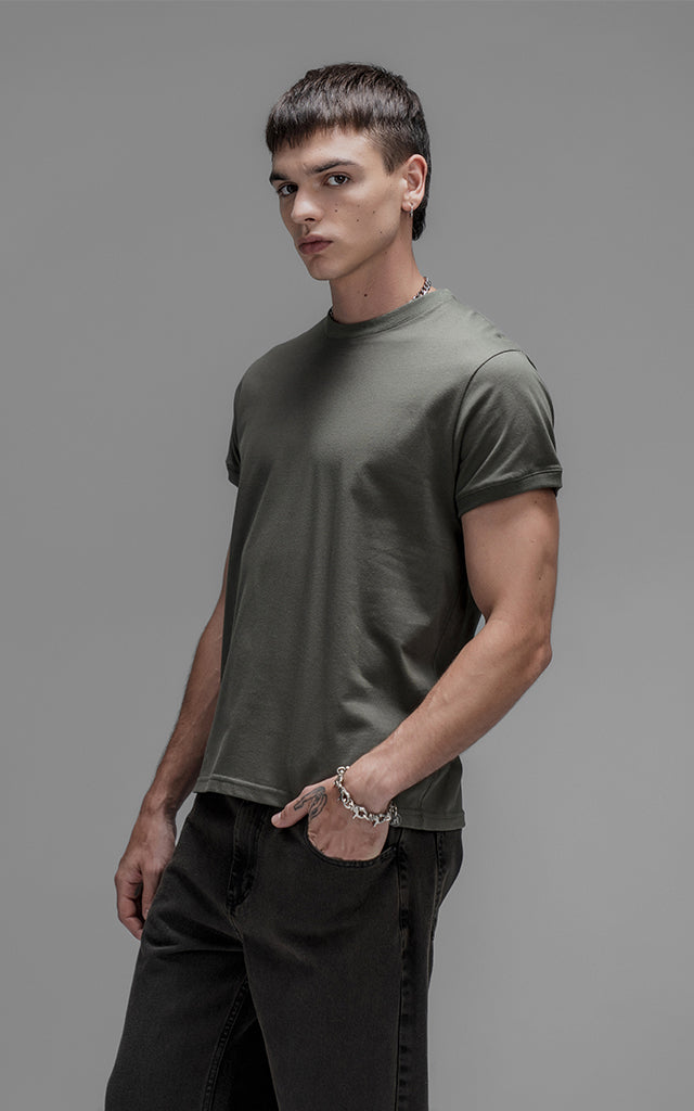 Remera Slim Fit [ Militar ]