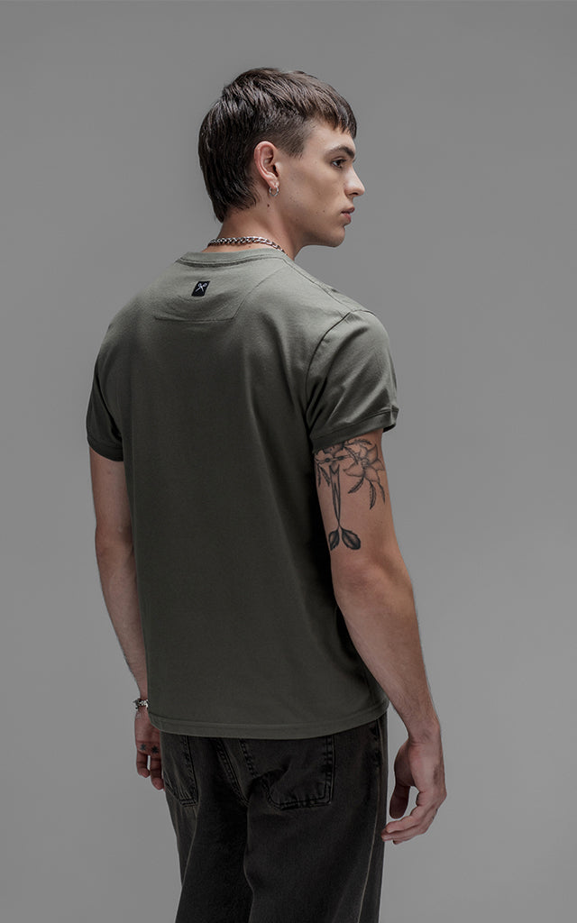 Remera Slim Fit [ Militar ]