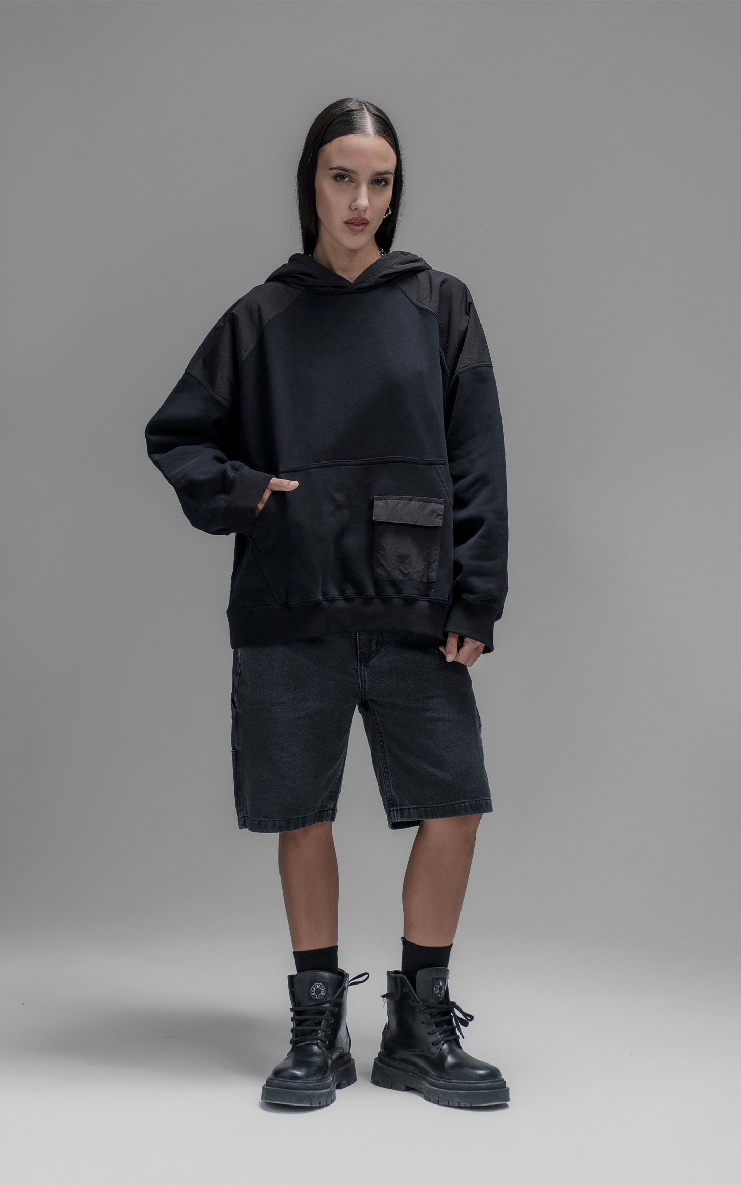 Hoodie Distopic [ Negro ]