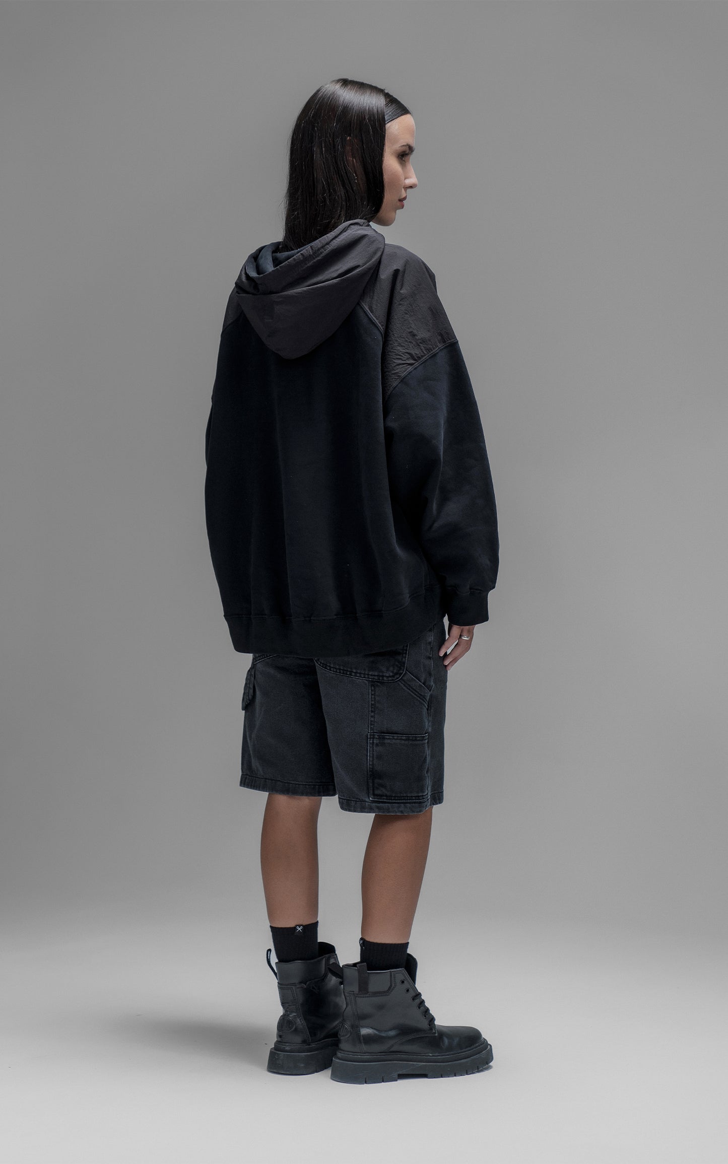 Hoodie Distopic [ Negro ]