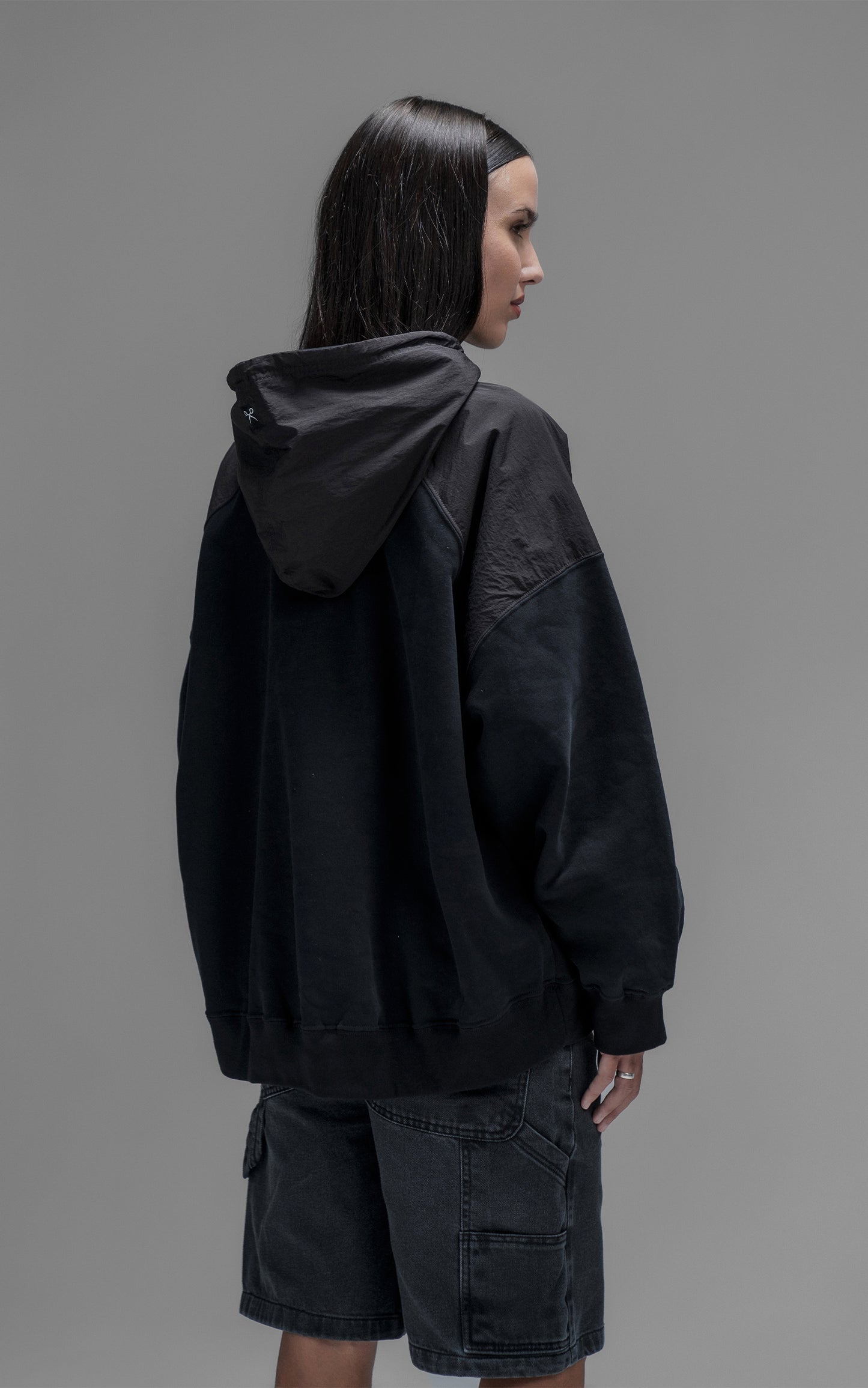 Hoodie Distopic [ Negro ]