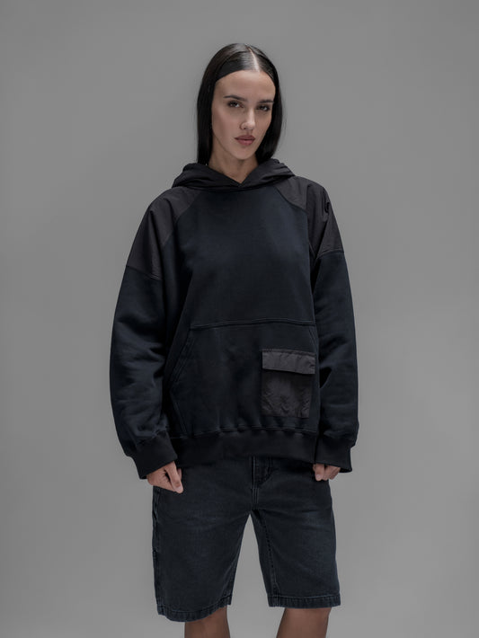 Hoodie Distopic [ Negro ]