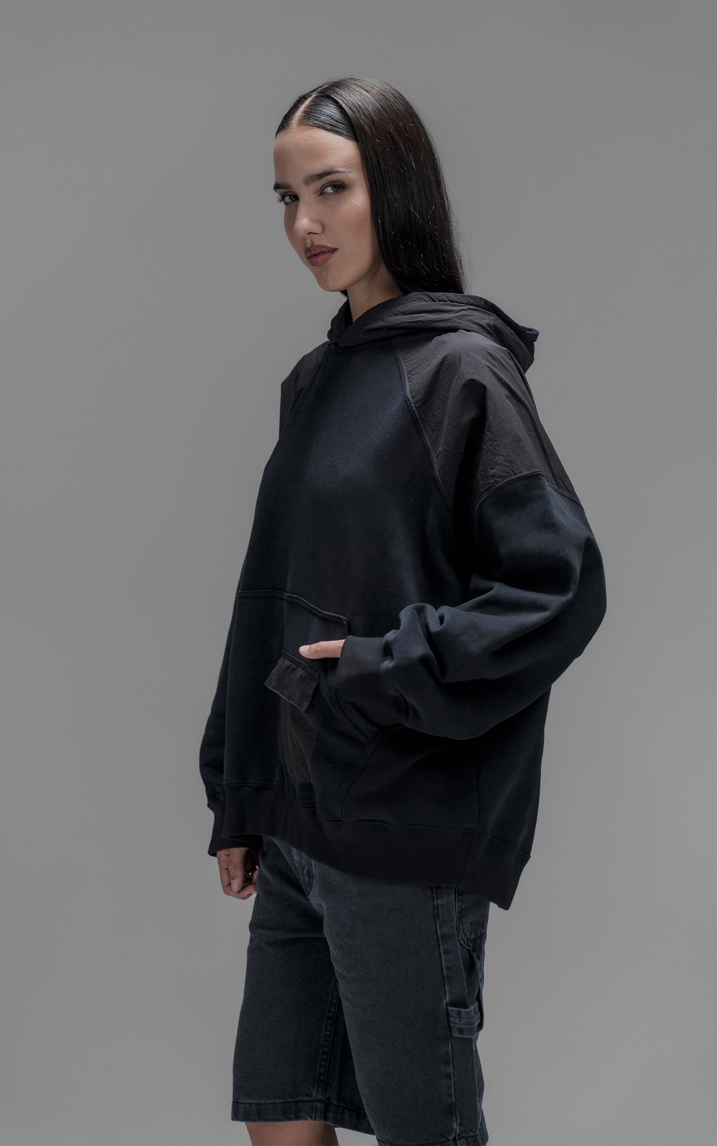 Hoodie Distopic [ Negro ]