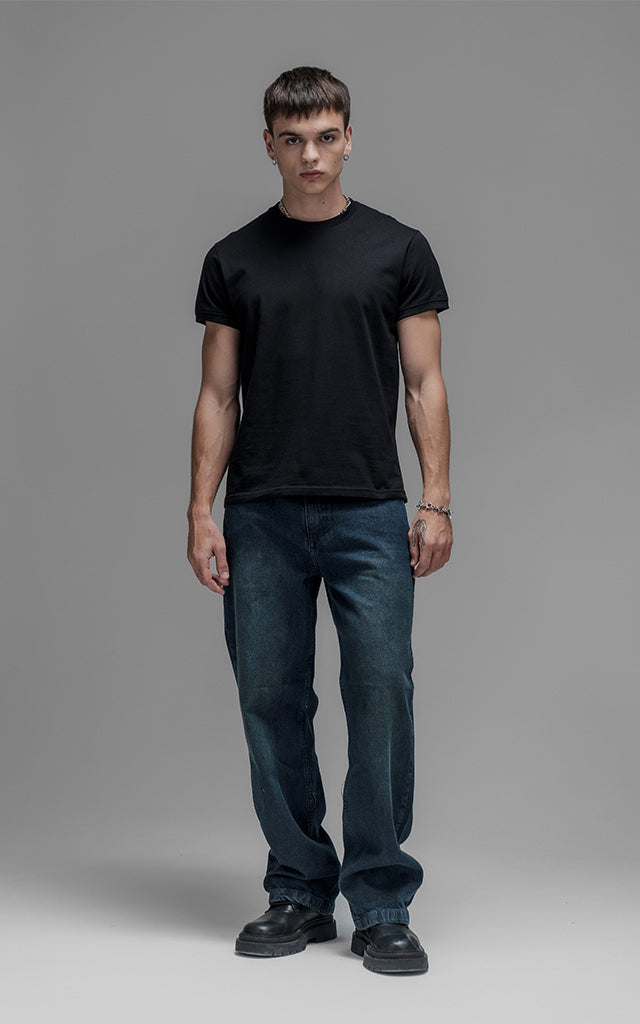 Remera Slim Fit [ Negro ]