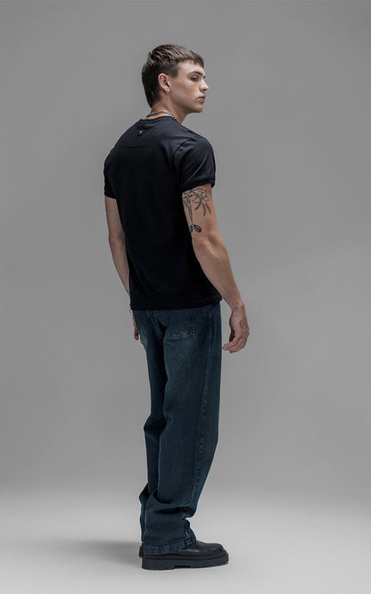 Remera Slim Fit [ Negro ]
