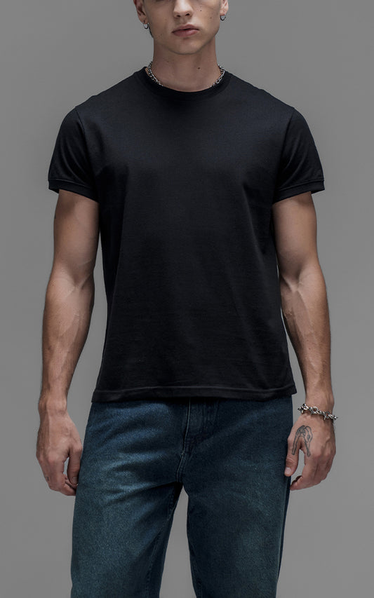 Remera Slim Fit [ Negro ]