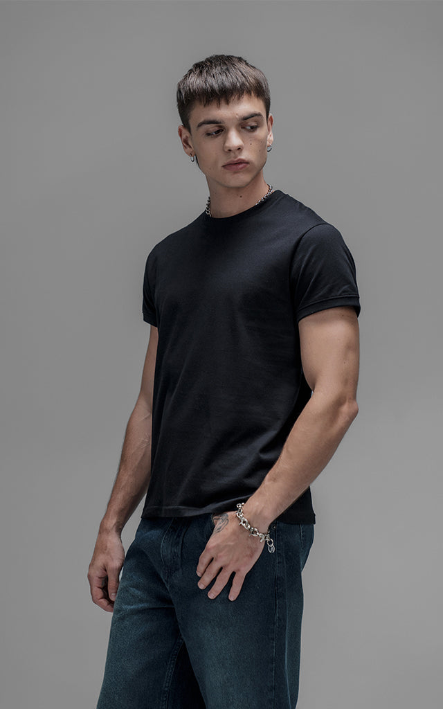 Remera Slim Fit [ Negro ]