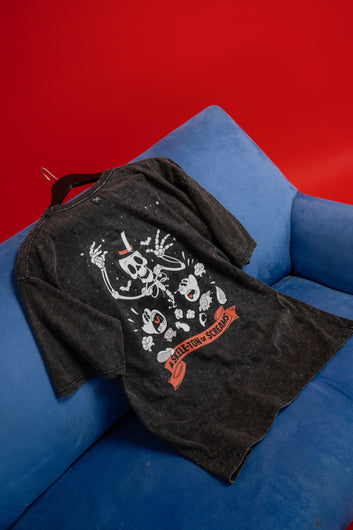 REMERA DISNEY BACK TO SKULL [ NEVADO ]