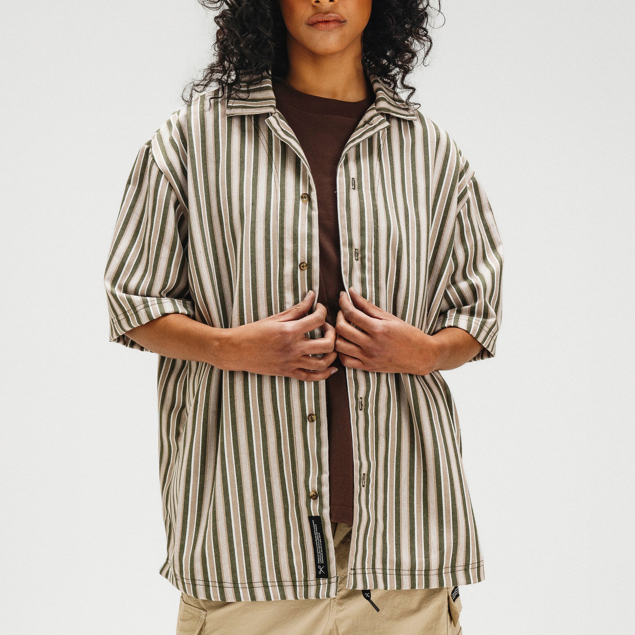 CAMISA HOFFMAN [BLANCO-VERDE]