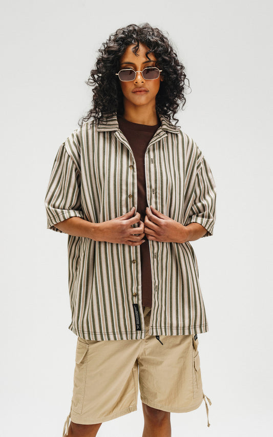 CAMISA HOFFMAN [BLANCO-VERDE]