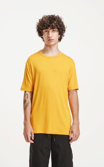 REMERA CREP REGULAR [ AZAFRÁN ]
