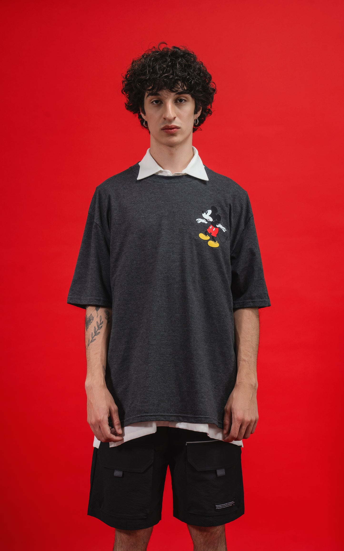 Remera Disney Shadow [ Melange Oscuro ]