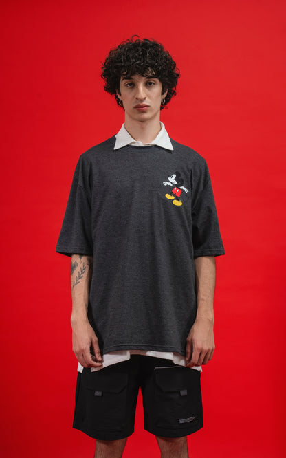 Remera Disney Shadow [ Melange Oscuro ]