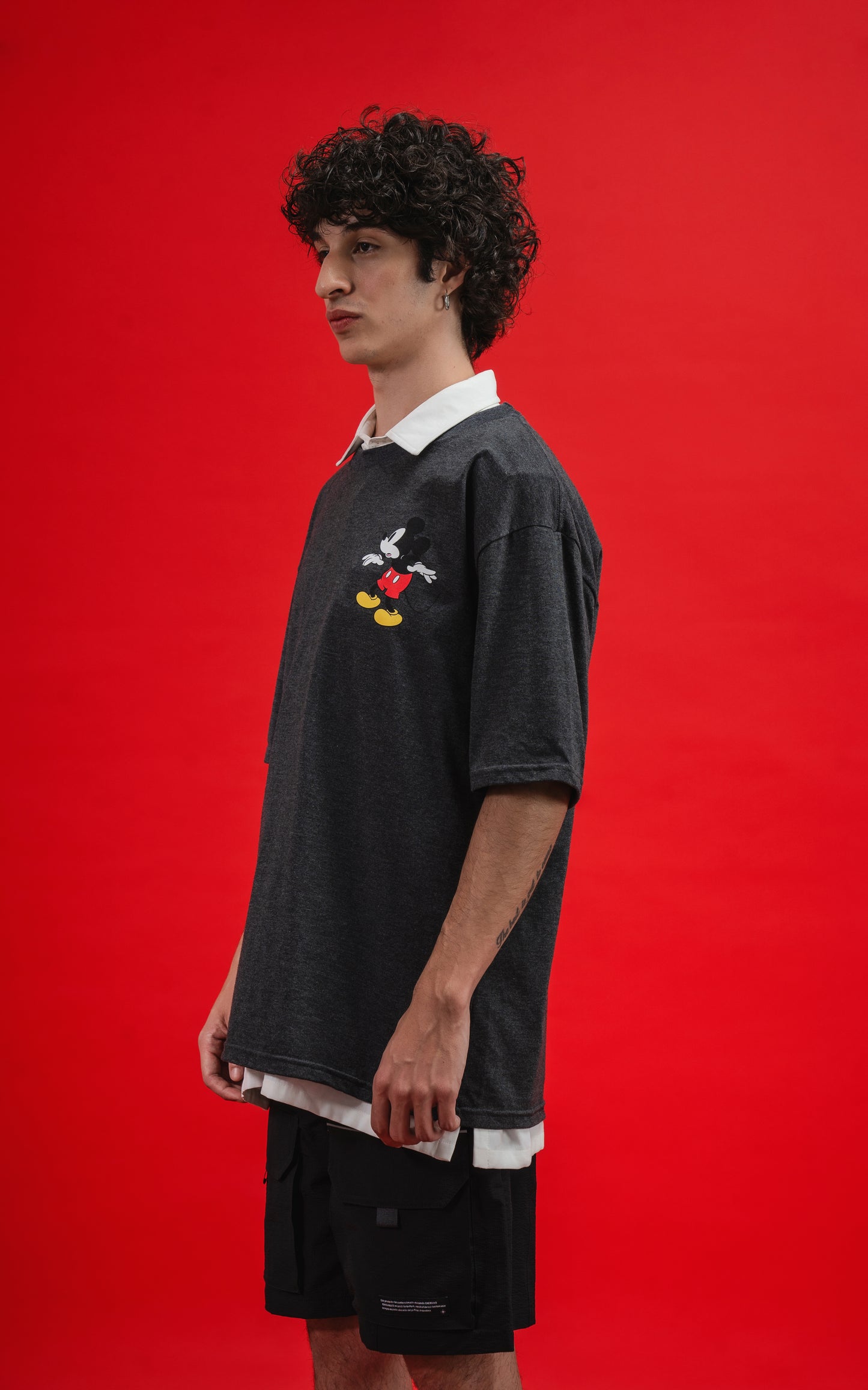 Remera Disney Shadow [ Melange Oscuro ]