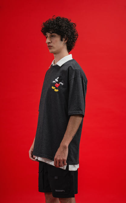 Remera Disney Shadow [ Melange Oscuro ]