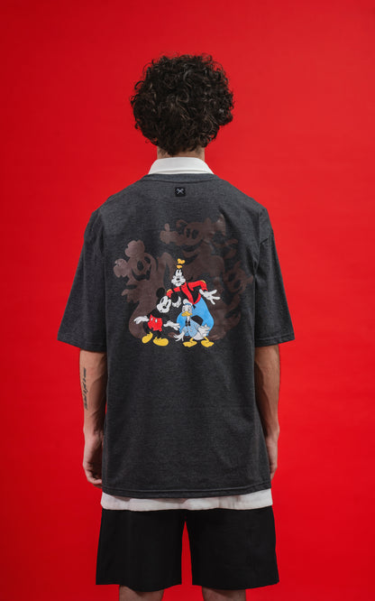 Remera Disney Shadow [ Melange Oscuro ]