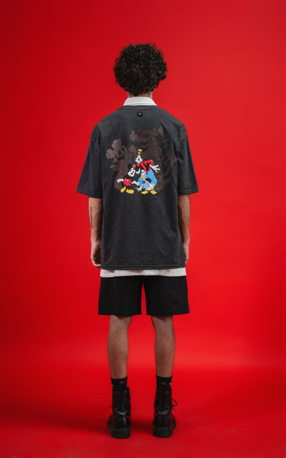 Remera Disney Shadow [ Melange Oscuro ]