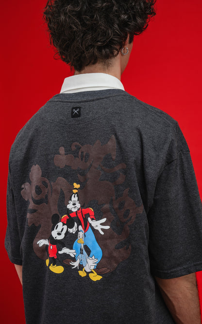 Remera Disney Shadow [ Melange Oscuro ]