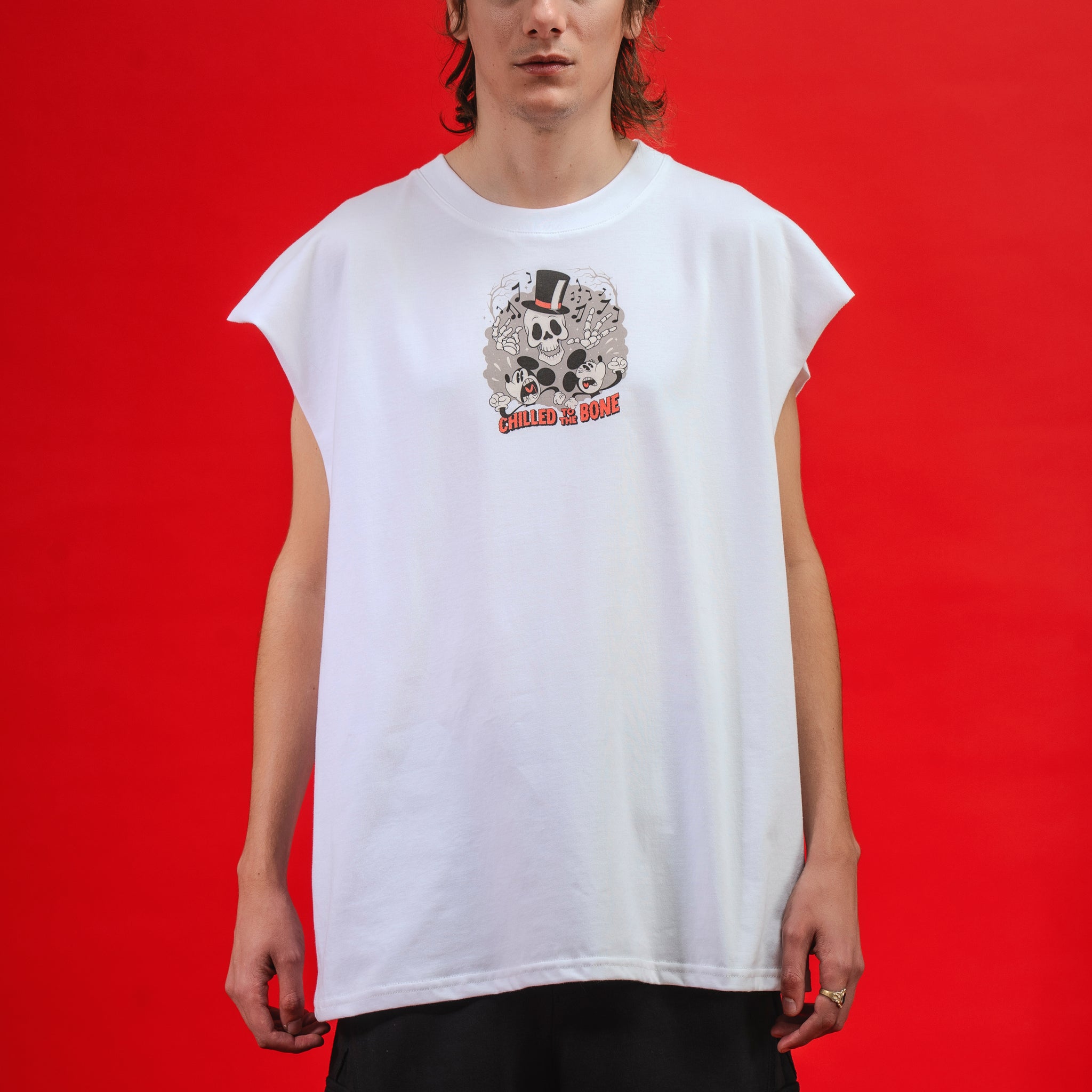 SUDADERA DISNEY BACK TO SKULL [ BLANCO ]