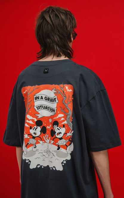 Remera Disney Grave Situation [ Carbon]