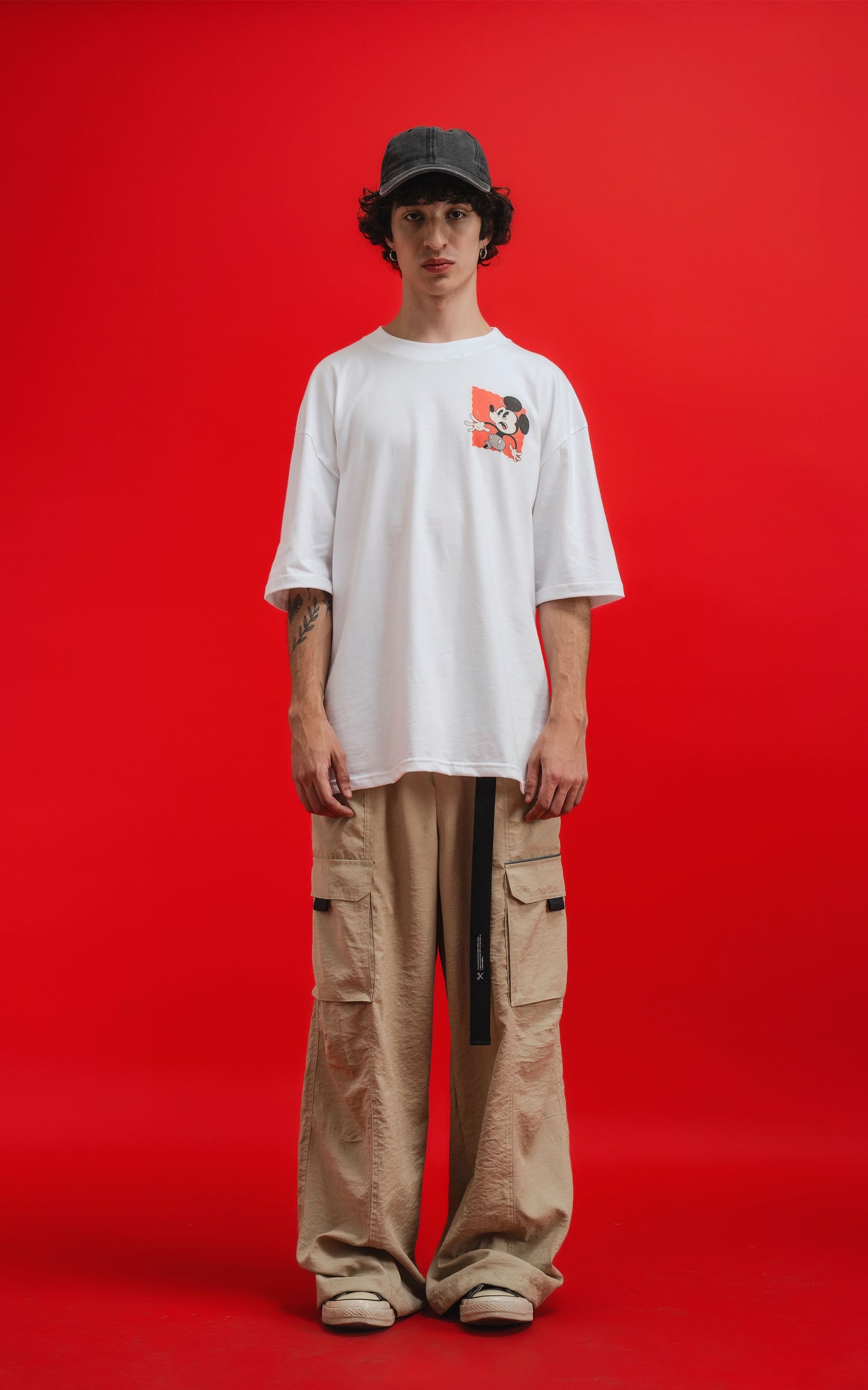Remera Disney Grave Situation [ Blanco ]