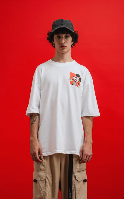 Remera Disney Grave Situation [ Blanco ]
