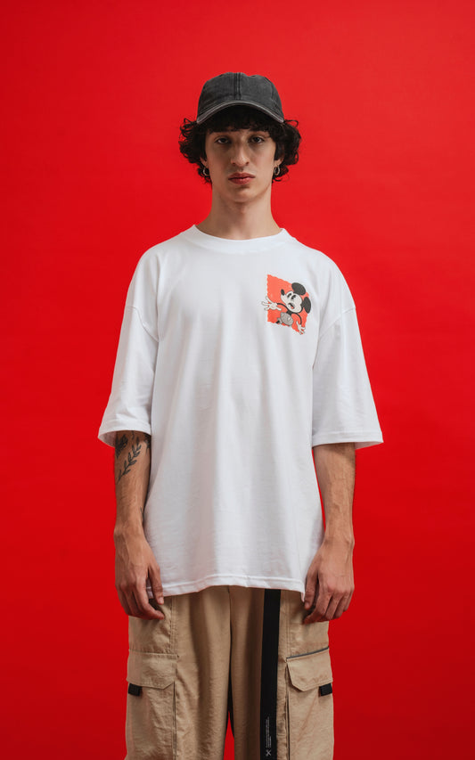 REMERA DISNEY GRAVE SITUATION [ BLANCO ]