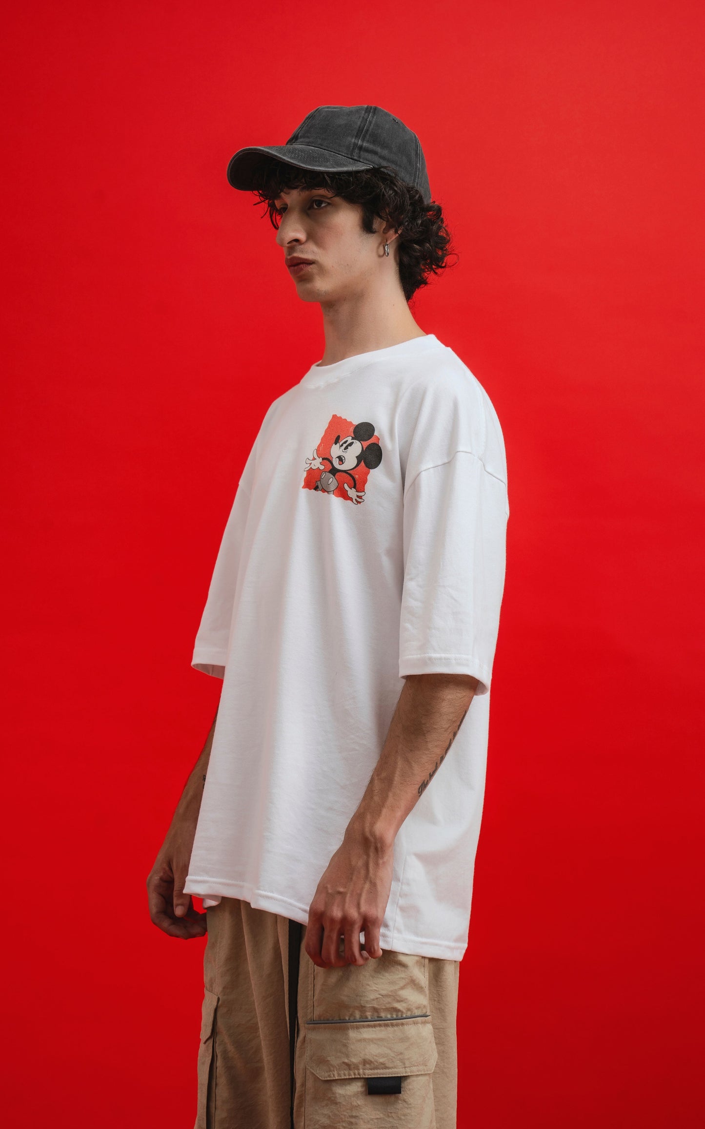 Remera Disney Grave Situation [ Blanco ]