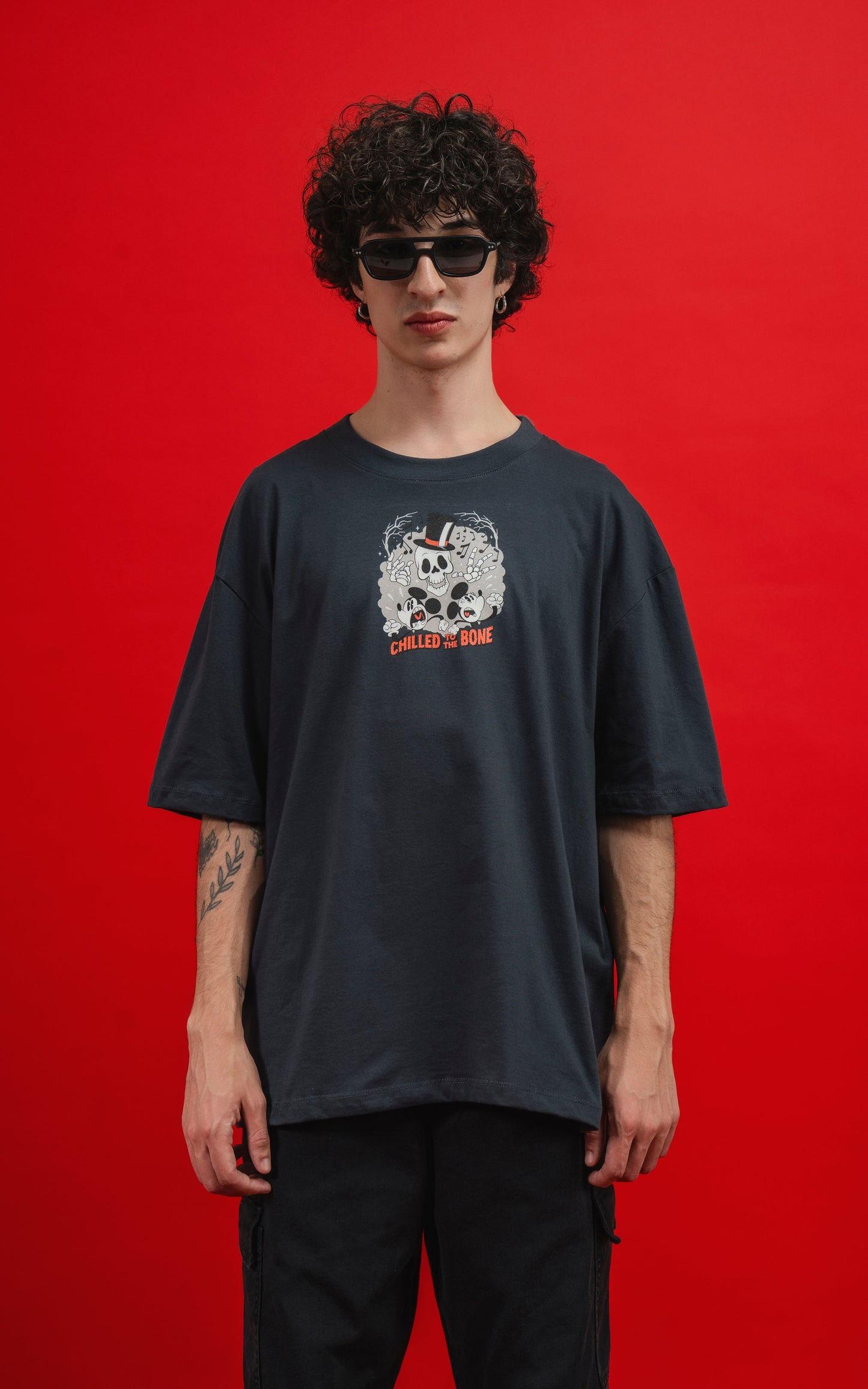 Remera Disney Back to Skull [ Carbon ]
