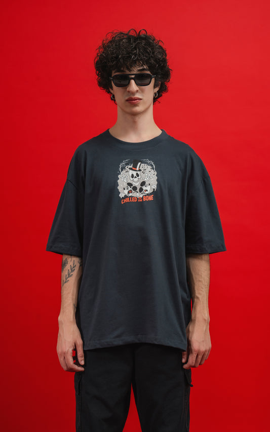 REMERA DISNEY BACK TO SKULL [ CARBÓN ]