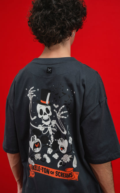 Remera Disney Back to Skull [ Carbon ]