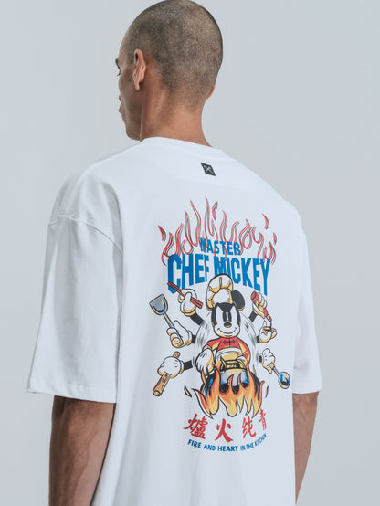 Remera Disney Chef Mickey [ Blanco ]