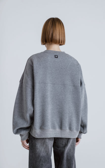 Buzo Layer [ Melange - Negro ]