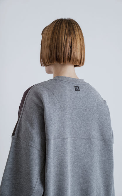 Buzo Layer [ Melange - Negro ]