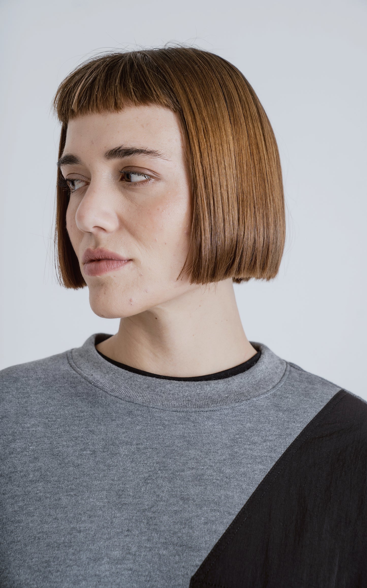 Buzo Layer [ Melange - Negro ]