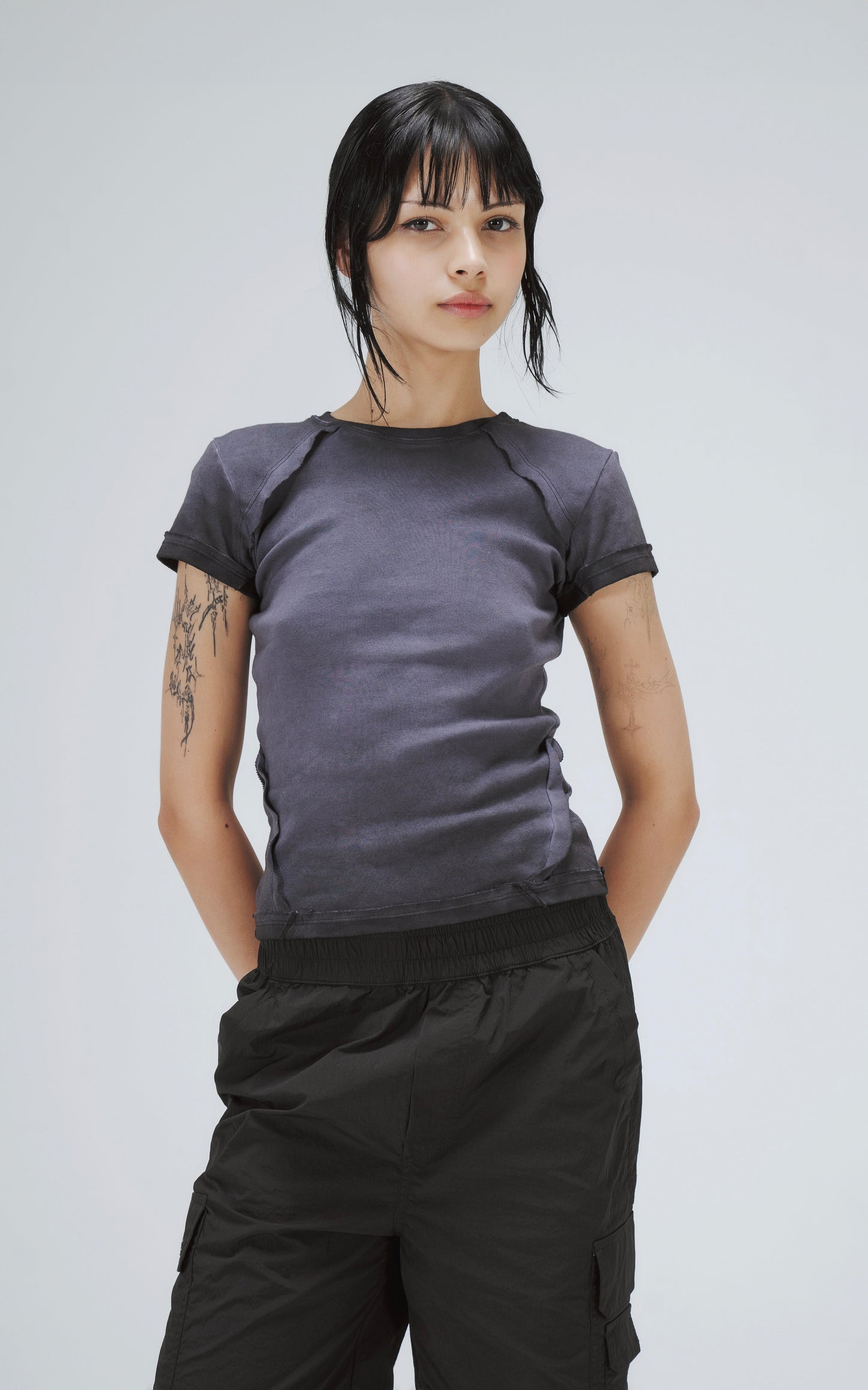 Remera Baby Tee Futuro [ Violeta ]