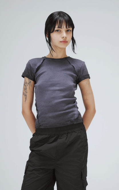 Remera Baby Tee Futuro [ Violeta ]