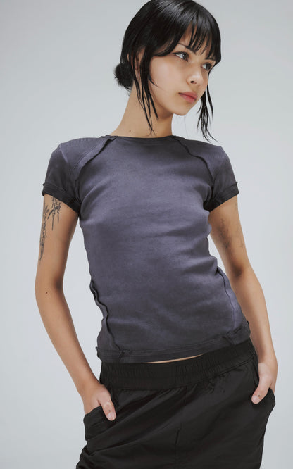 Remera Baby Tee Futuro [ Violeta ]