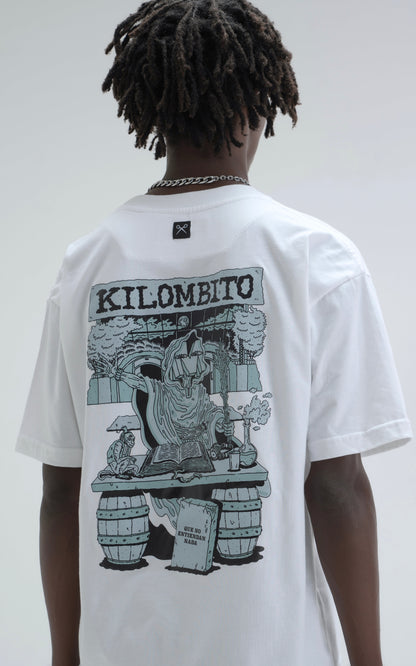 Remera Kilombito Mal [ Blanco ]