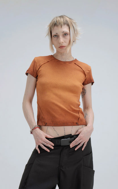 Remera Baby Tee [ Cañamo P. Chocolate ]