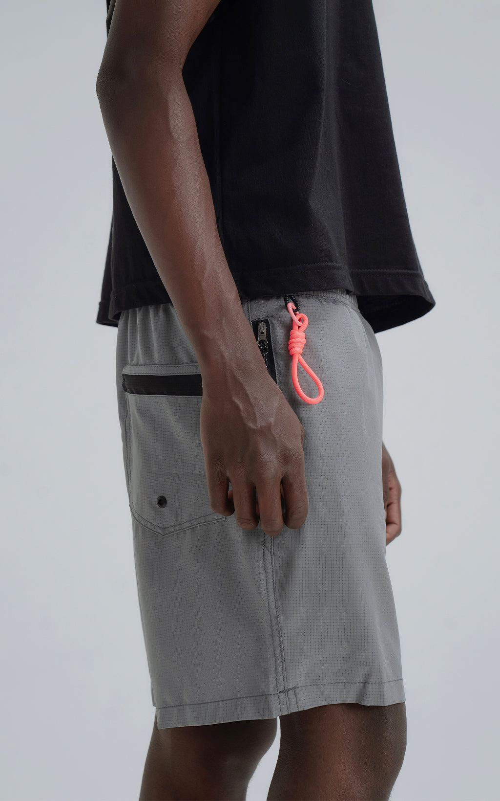 Short Zipper [ Carbon ]