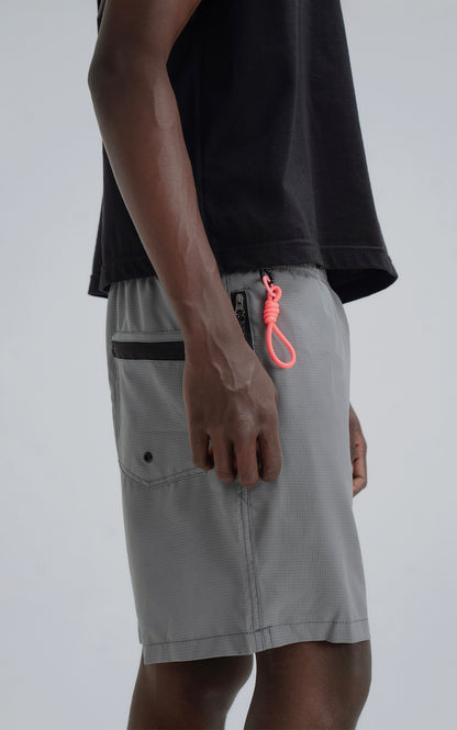 Short Zipper [ Carbon ]