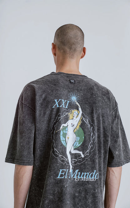 Remera El Mundo[ Nevado ]